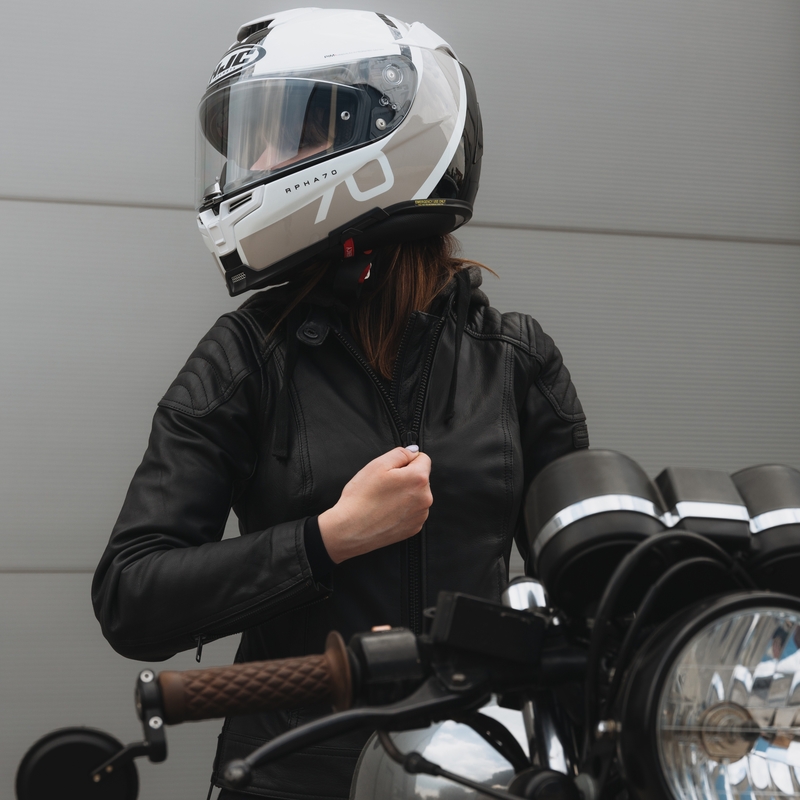 Geacă de motocicletă pentru femei Rebelhorn Impala neagră