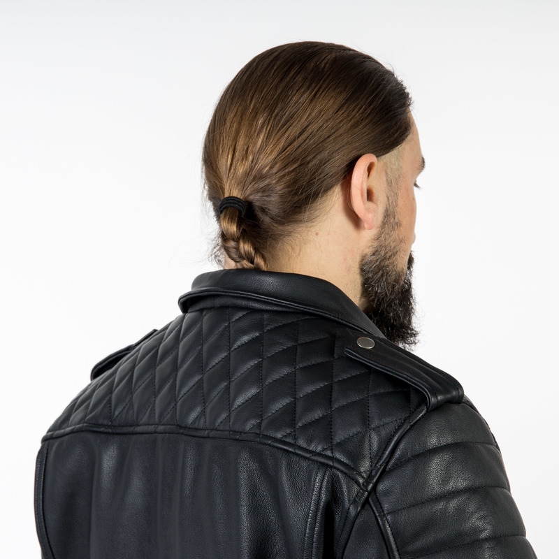 Jachetă de motocicletă Ozone Ramones Modern Black lichidare