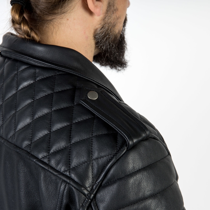 Jachetă de motocicletă Ozone Ramones Modern Black lichidare
