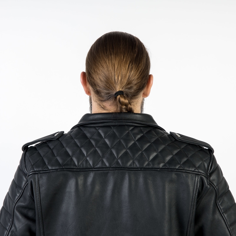 Jachetă de motocicletă Ozone Ramones Modern Black lichidare
