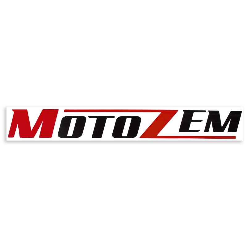 MotoZem logo autocolant negru
