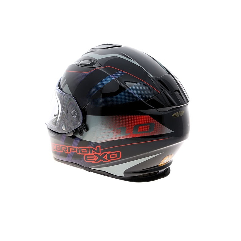 Cască integrală Scorpion EXO-510 Stage negru-argintiu-roșu lichidare