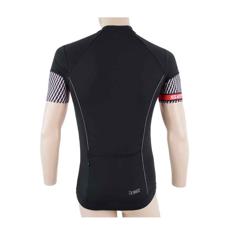 Sensor Race tricou negru-roșu - mânecă scurtă lichidare