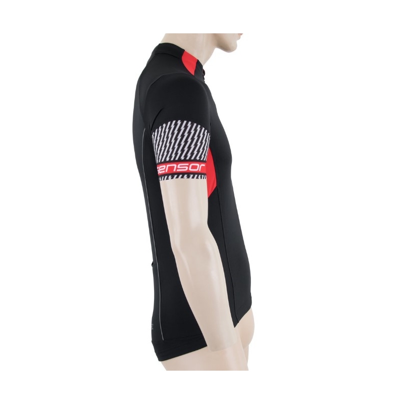 Sensor Race tricou negru-roșu - mânecă scurtă lichidare