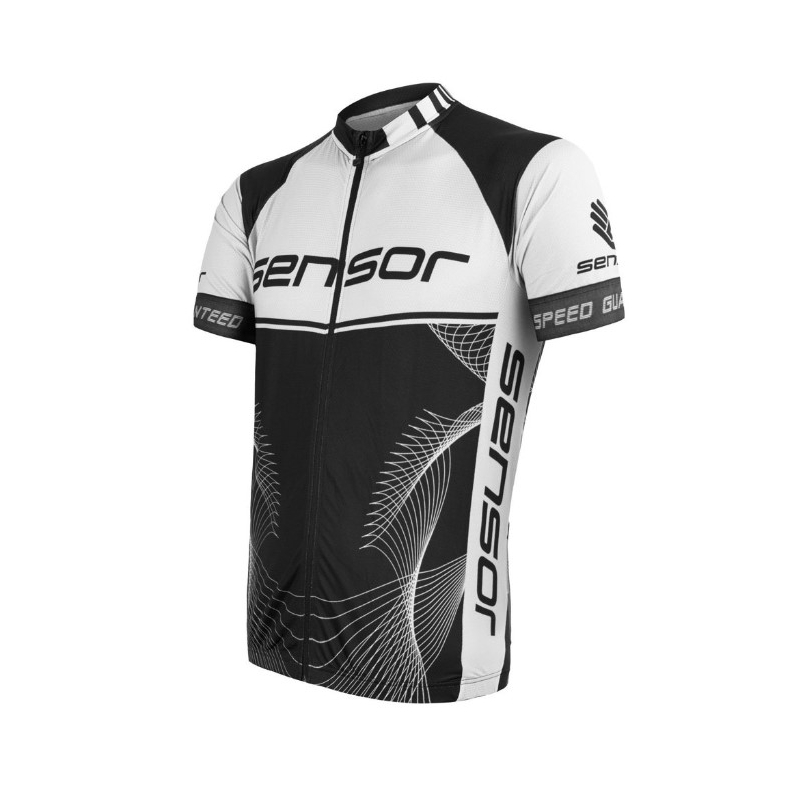 Tricou Sensor Team Up negru și alb - mânecă scurtă lichidare