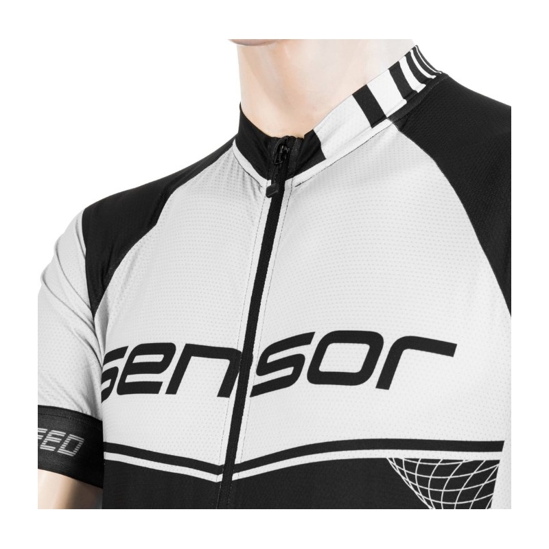 Tricou Sensor Team Up negru și alb - mânecă scurtă lichidare