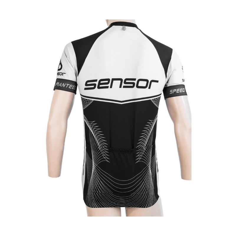 Tricou Sensor Team Up negru și alb - mânecă scurtă lichidare
