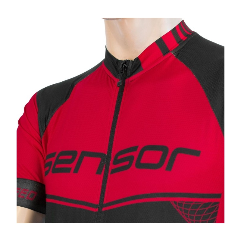 Sensor Team Up tricou negru-roșu - mânecă scurtă lichidare