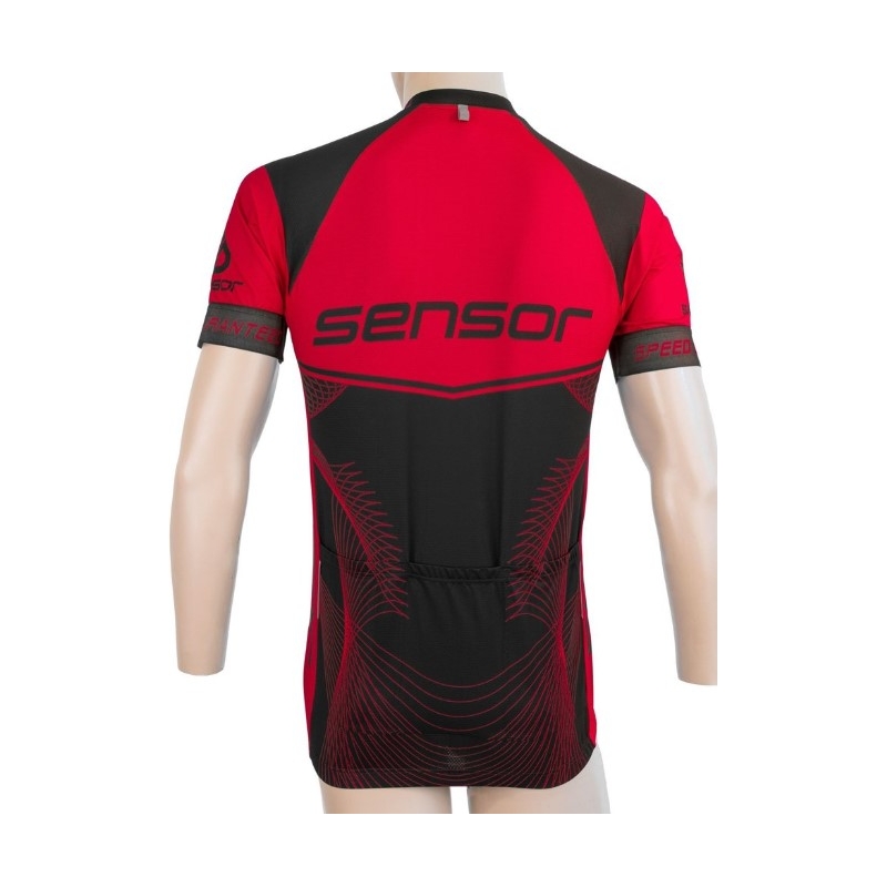 Sensor Team Up tricou negru-roșu - mânecă scurtă lichidare