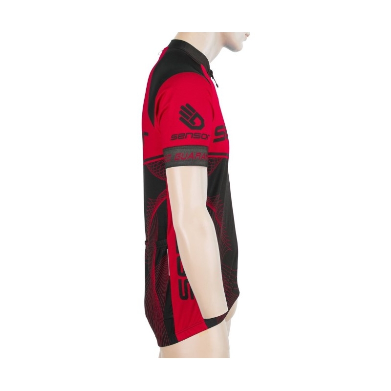 Sensor Team Up tricou negru-roșu - mânecă scurtă lichidare