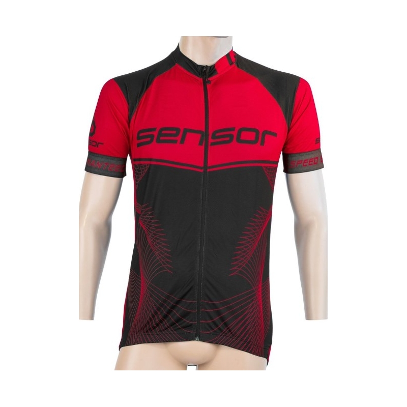 Sensor Team Up tricou negru-roșu - mânecă scurtă lichidare