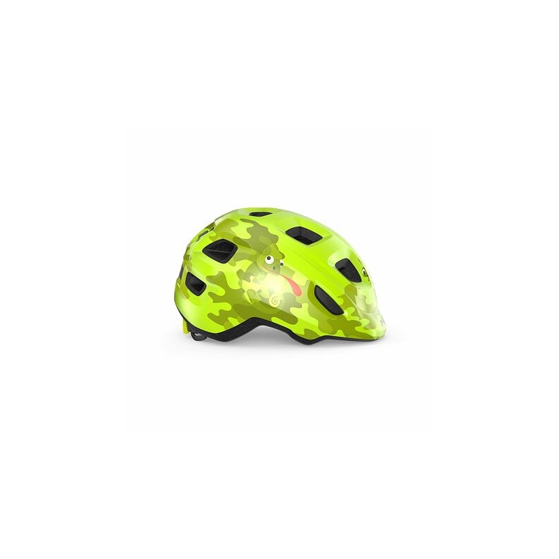 Cască de bicicletă pentru copii MET Hooray Chameleon verde pentru copii lichidare