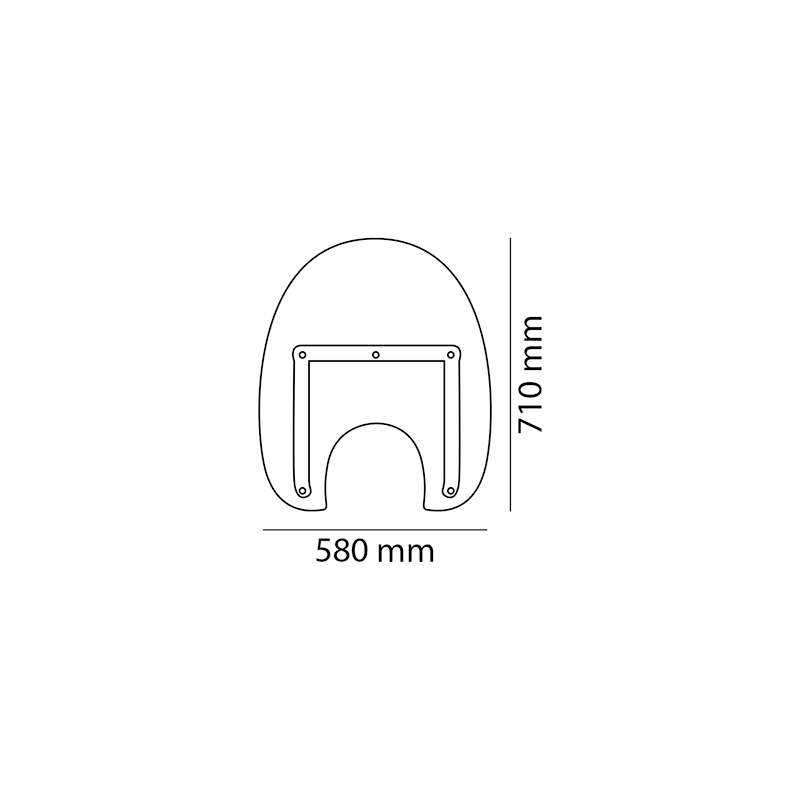 Parbriz CUSTOMACCES AMERICA III transparent