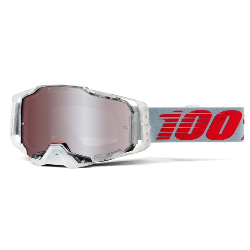 Ochelari de motocros 100% ARMEGA X-Ray-Hiper plexi argintiu ARMEGA X-Ray-Hiper
