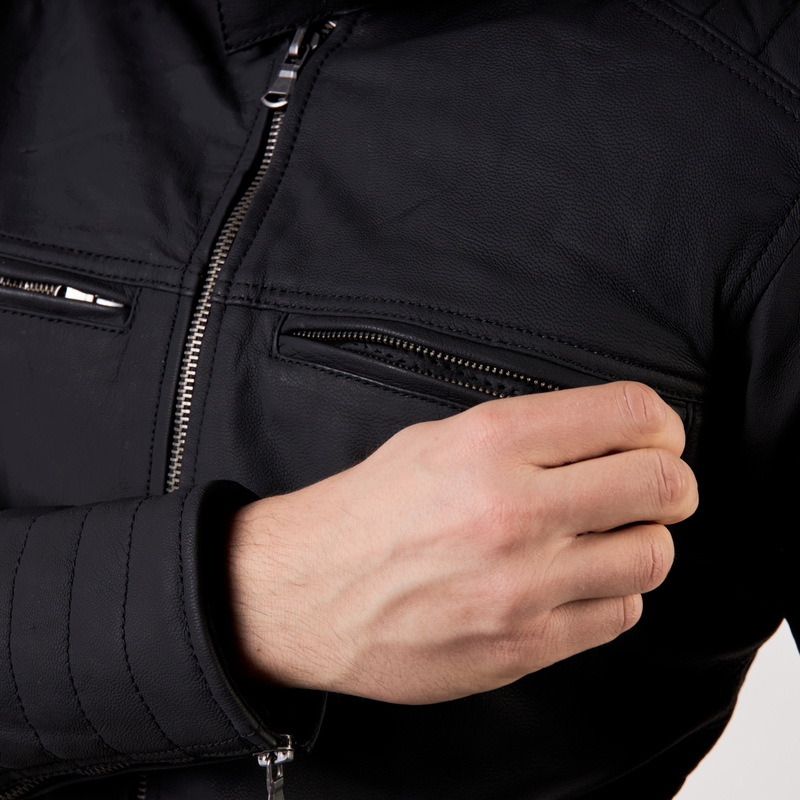 Rebelhorn Hunter Pro Negru Jachetă de motocicletă negru lichidare