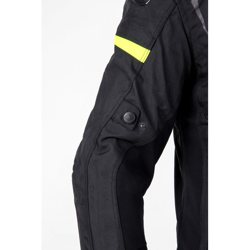 Jachetă de motociclist Ozone Pulse negru-galben-fluo