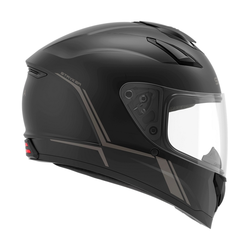 Cască de motocicletă integrală cu cască de protecție cu plasă SENA Stryker Black Matte
