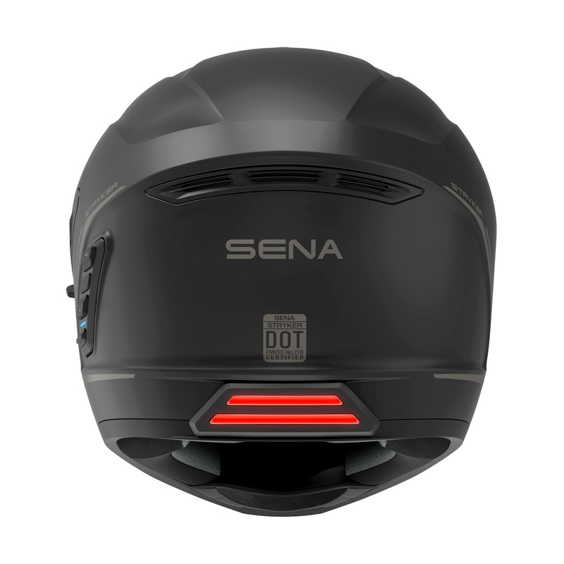 Cască de motocicletă integrală cu cască de protecție cu plasă SENA Stryker Black Matte