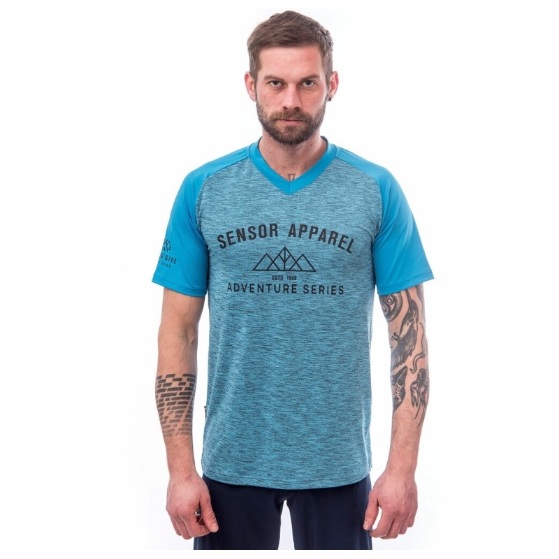 SENSOR CYKLO CHARGER tricou gratuit pentru bărbați albastru lichidare