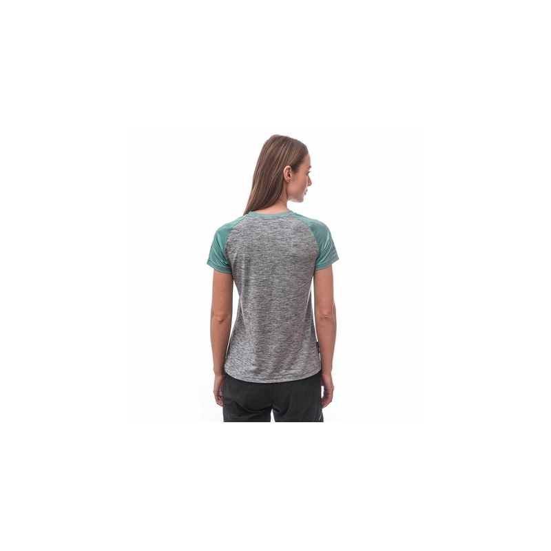 SENSOR CYKLO CHARGER tricou liber pentru femei gri/mint lichidare