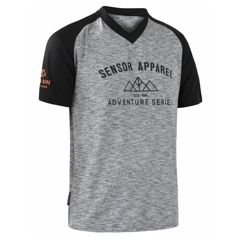 SENSOR CYKLO CHARGER tricou liber pentru bărbați gri/negru lichidare