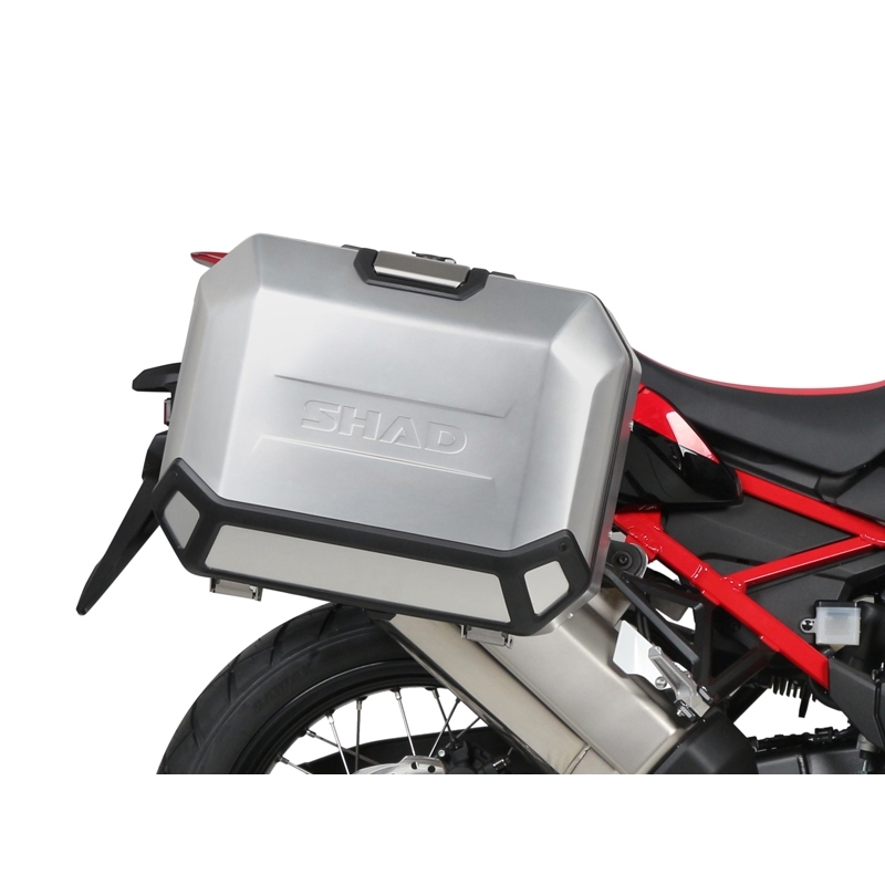 Set complet de cutii laterale de aluminiu, SHAD TERRA, 36L / 47L, incluzand kit de montaj SHAD HONDA CRF 1100 Africa Twin