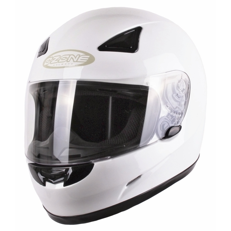 Cască de motocicletă Ozone A951 alb lichidare