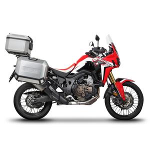 Set complet de cutii de aluminiu SHAD TERRA, 37L cutie centrala si 36L / 47L cutii laterale, incluzand set de montaj si placa SHAD HONDA CRF 1000  Africa Twin