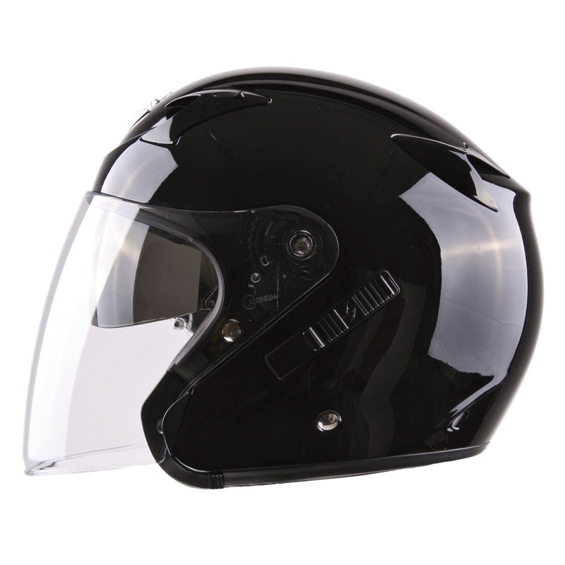 Cască de motocicletă Scorpion EXO-220 negru lucios lichidare