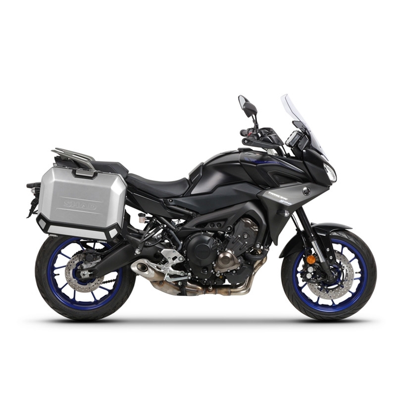 Set complet de 36L / 36L cutii laterale de aluminium SHAD TERRA, incluzand kit montaj SHAD YAMAHA MT-09 Tracer / Tracer 900