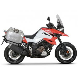 Set complet de 36L / 36L cutii laterale de aluminium SHAD TERRA, incluzand kit montaj SHAD SUZUKI DL 1000 V-Strom/ DL 1050 V-Strom