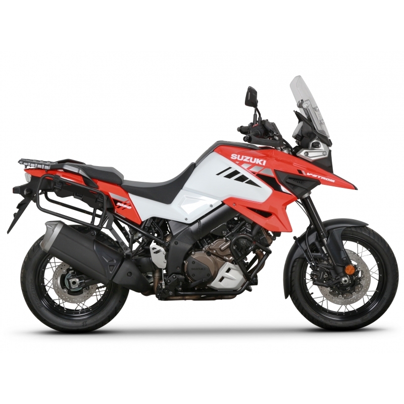 Set complet de 47L /47L cutii laterale de aluminiu SHAD TERRA, incluzand kit montaj SHAD SUZUKI DL 1000 V-Strom/ DL 1050 V-Strom