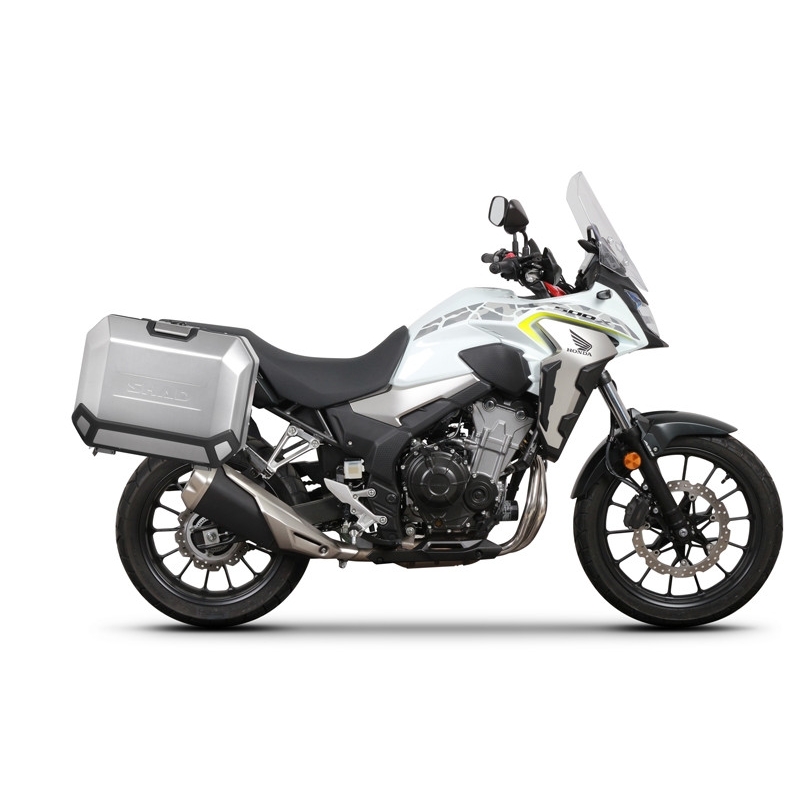Set complet de 47L /47L cutii laterale de aluminiu SHAD TERRA, incluzand kit montaj SHAD HONDA CB 500 X