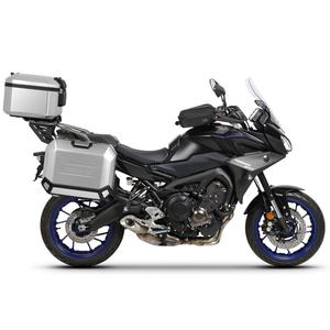 Set complet de cutii de aluminiu SHAD TERRA, 37L cutie centrala si 36L /36L cutii laterale, incluzand kit montaj si placa SHAD YAMAHA MT-09 Tracer / Tracer 900