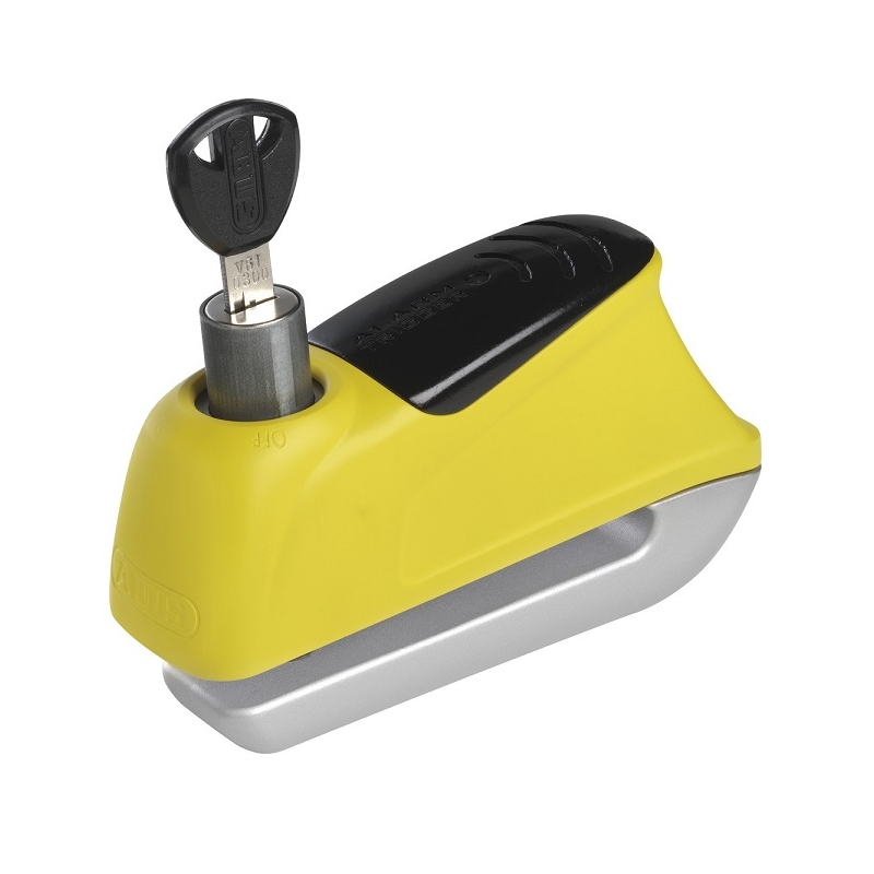 Blocaj pentru frână de disc cu alarmă Abus 350 Trigger galben lichidare