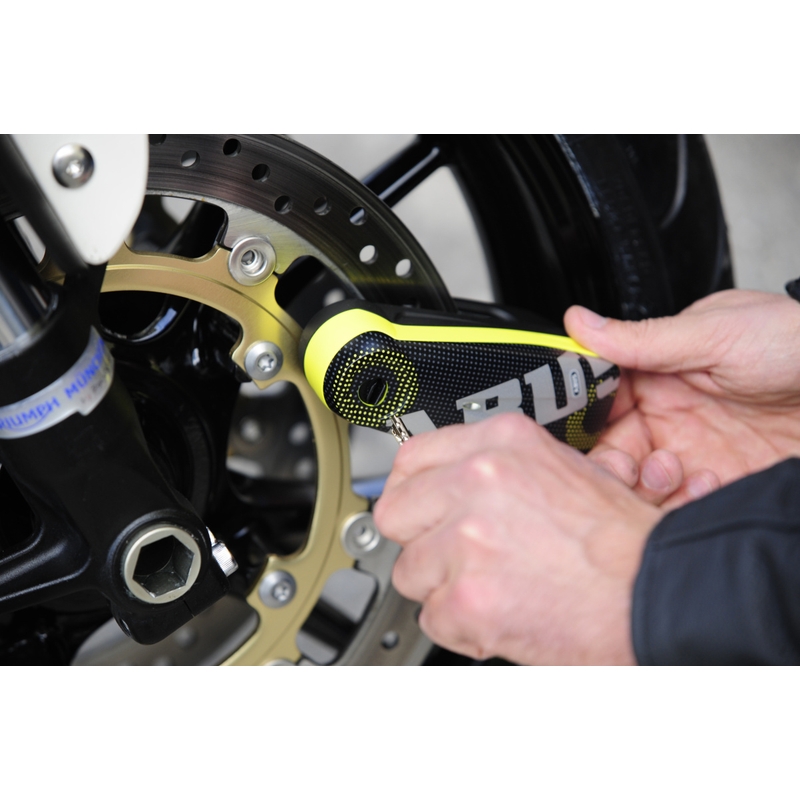 Blocaj de alarmă pentru disc Abus Detecto 7000 RS1 galben