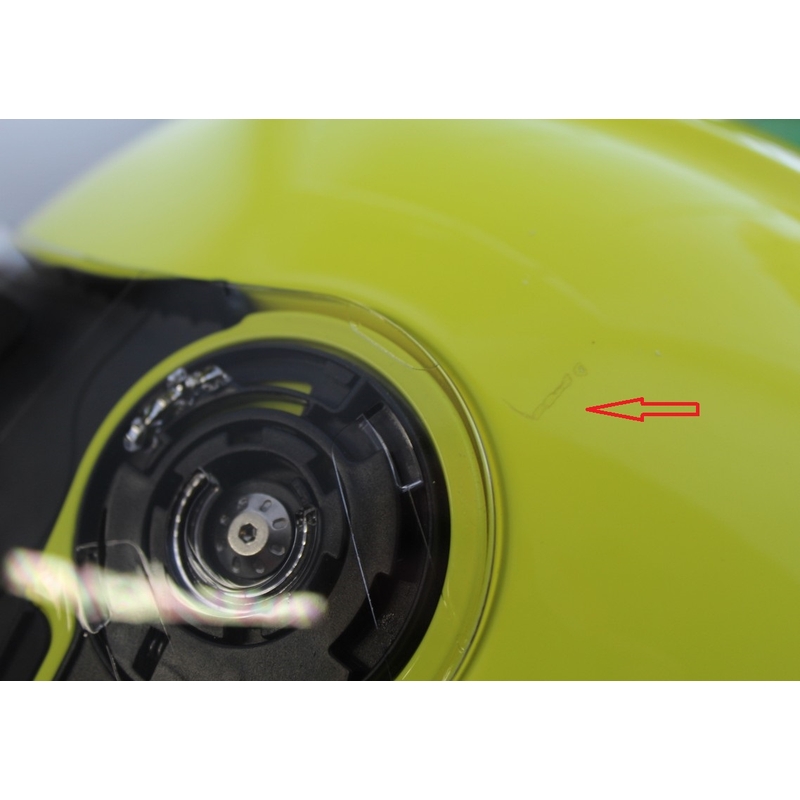 Cască de motocicletă galbenă RSA TR-01 lichidare