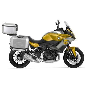 Set complet de cutii de aluminiu SHAD TERRA, 48L cutie centrala si  36L / 36L cutii laterale, incluzand kit montaj si placa SHAD BMW F 900 XR