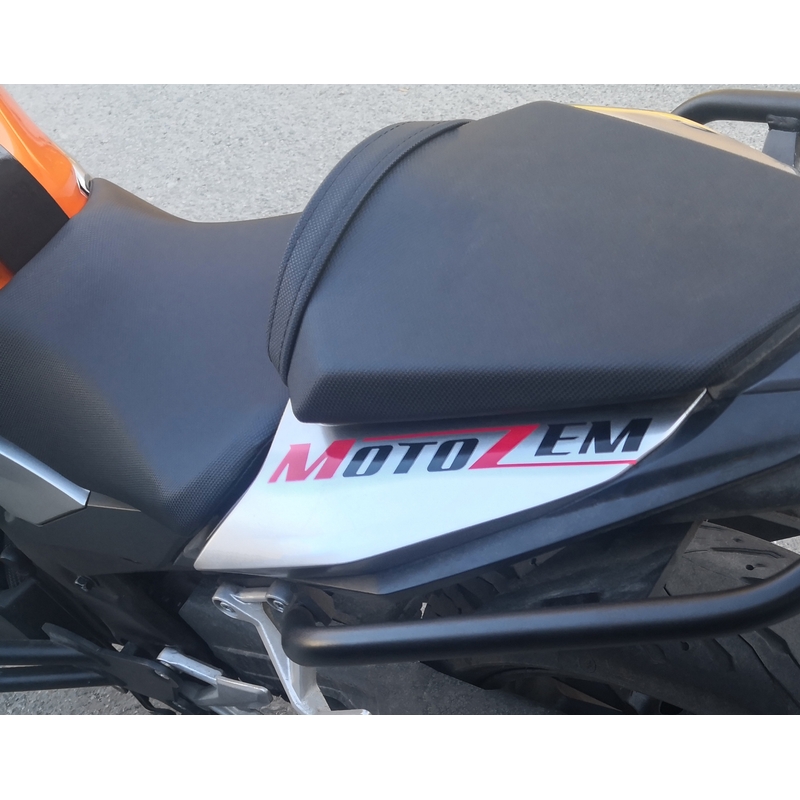 MotoZem logo autocolant negru