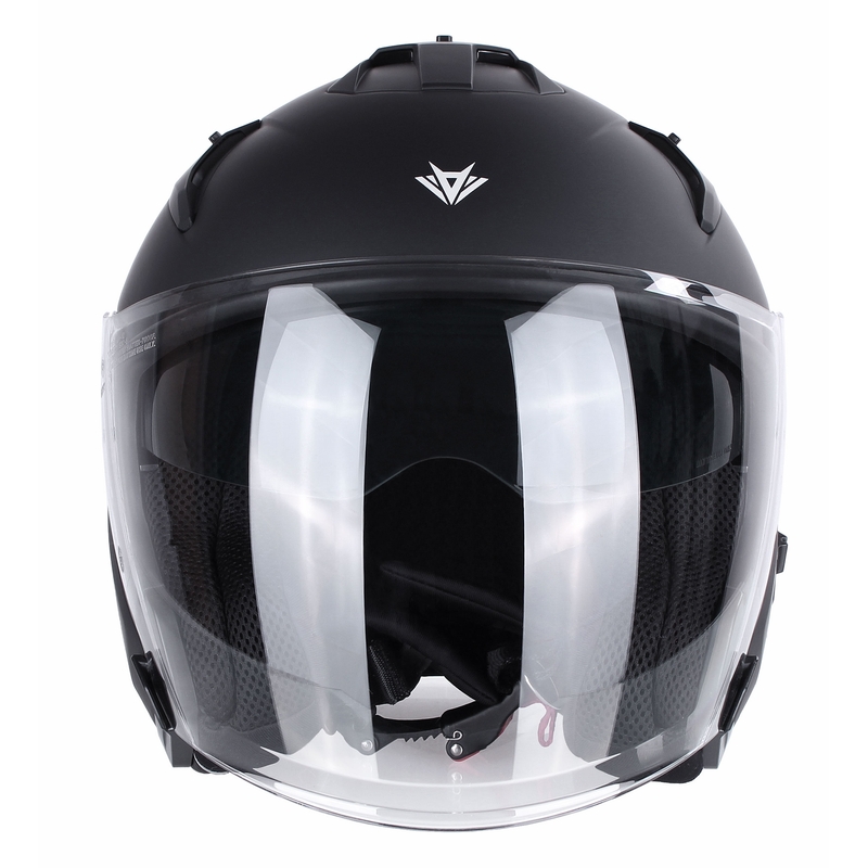 Cască de motocicletă deschisă RSA Active negru mat - grad II