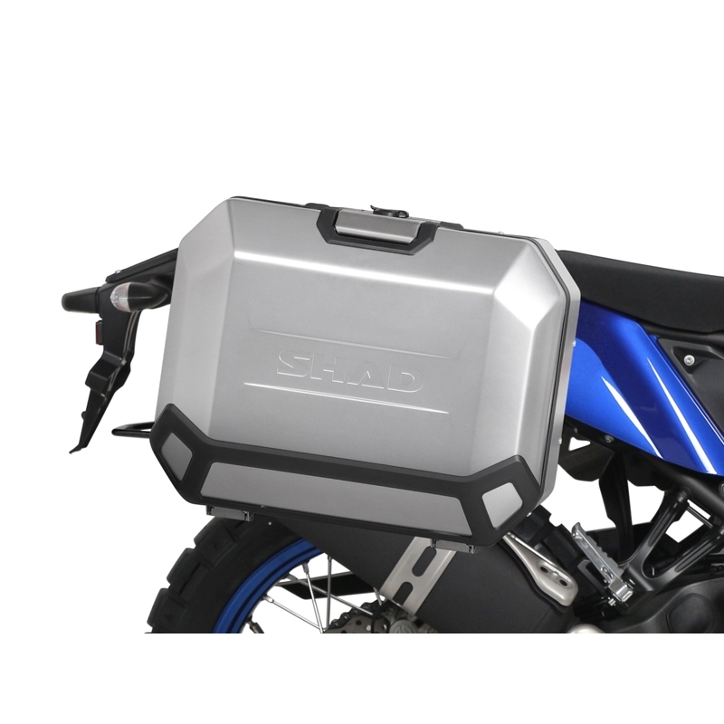 Set complet cutii aluminiu laterale, 36L / 47L SHAD TERRA NEGRU, include kit montare SHAD YAMAHA Tenere 700 XTZ690