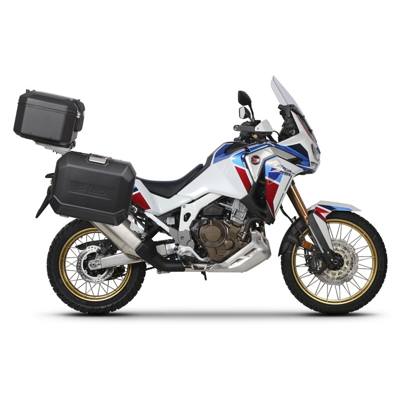 Set complet cutii aluminiu Shad Terra, 48L topcase   36L / 47L side cases,include placa si kit montare SHAD HONDA CRF 1100 Africa Twin