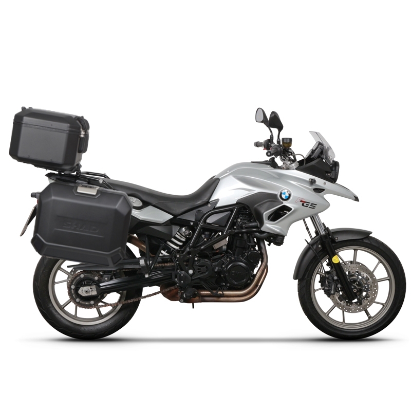 Set complet cutii aluminiu Shad Terra, 48L topcase   36L / 47L side cases,include placa si kit montare SHAD BMW F 650 GS/ F 700 GS/ F 800 GS