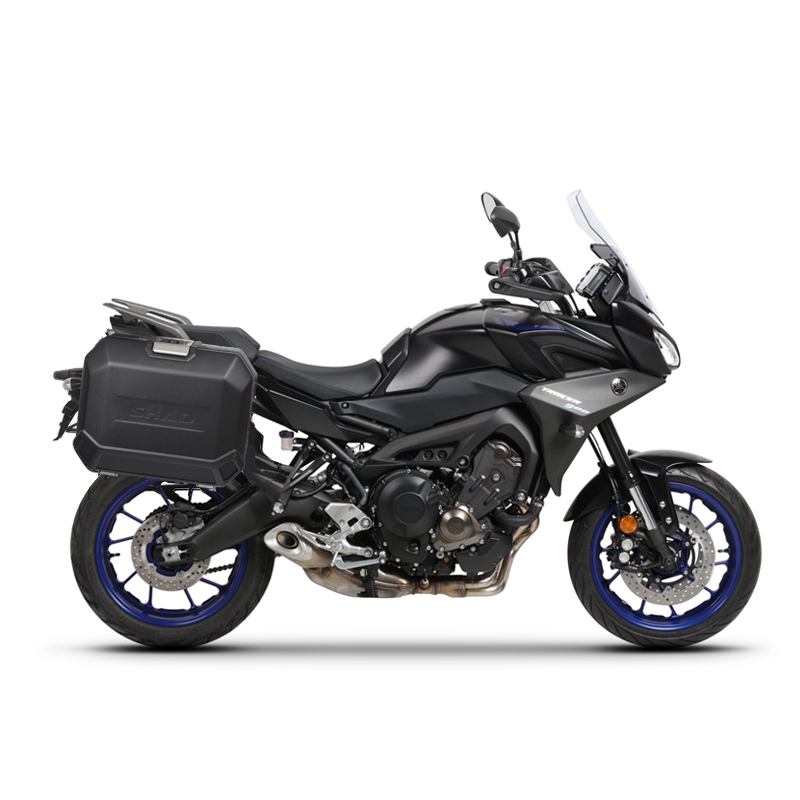 Set complet de cutii de aluminiu laterale, 36L / 36L, SHAD TERRA NEGRU, include kit montare SHAD YAMAHA MT-09 Tracer / Tracer 900