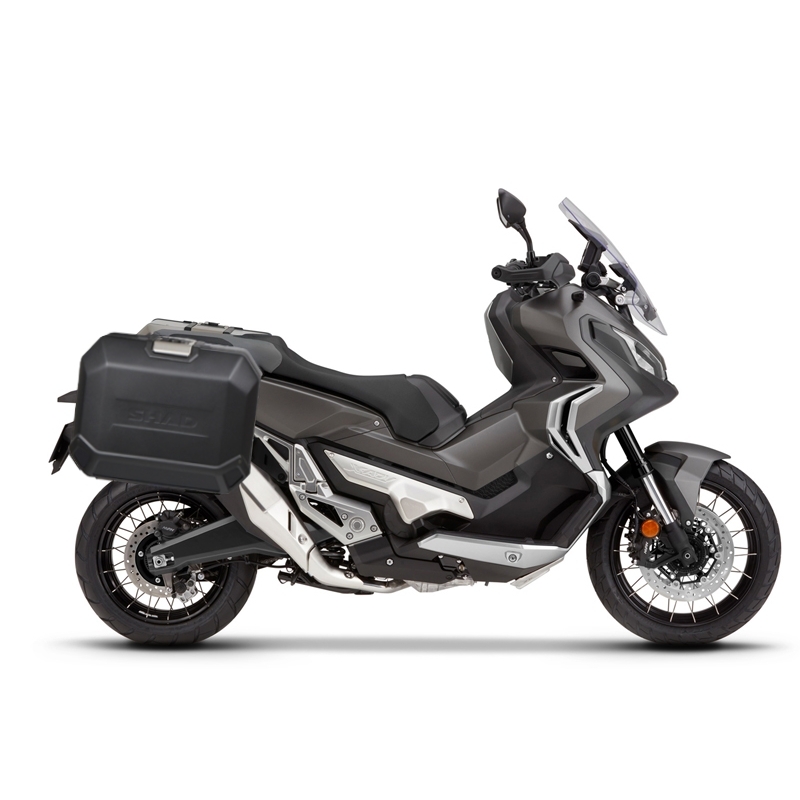 Set complet de cutii de aluminiu 47L / 47L SHAD TERRA NEGRU, incluzand kit montaj SHAD HONDA X-ADV 750