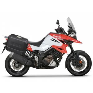 Set complet de cutii de aluminiu laterale, 36L / 36L, SHAD TERRA NEGRU, include kit montare SHAD SUZUKI DL 1000 V-Strom/ DL 1050 V-Strom