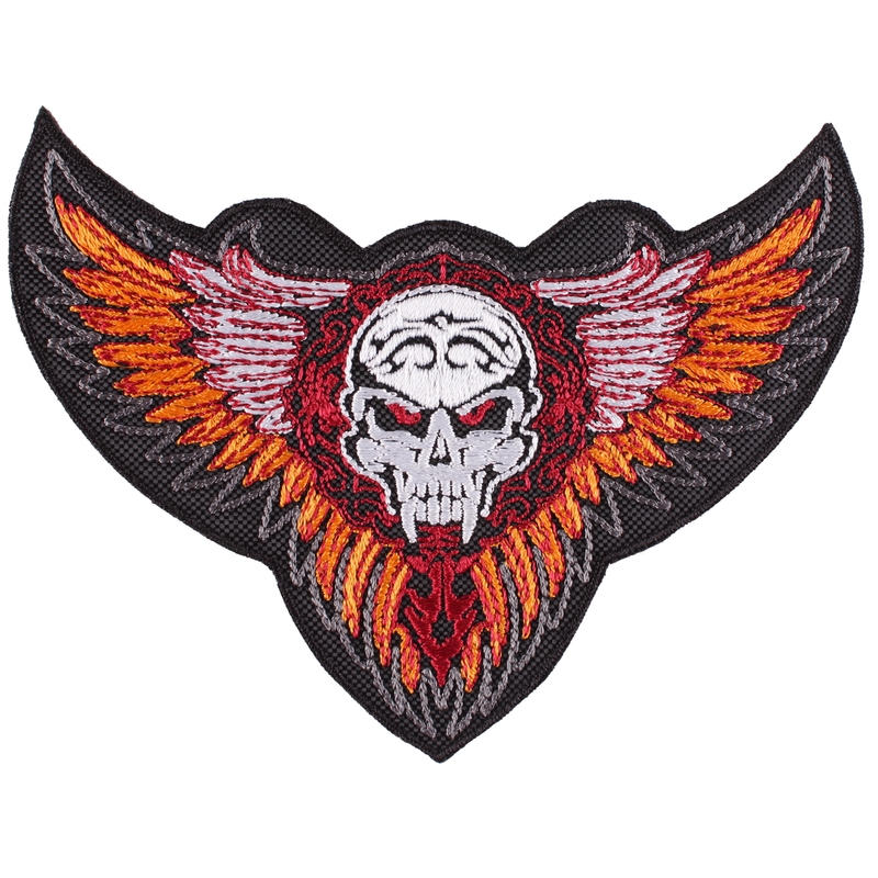 Patch Aripi cu ornament portocaliu - mare