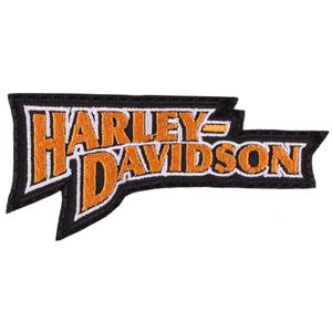 Patch Harley Davidson inscripție portocaliu