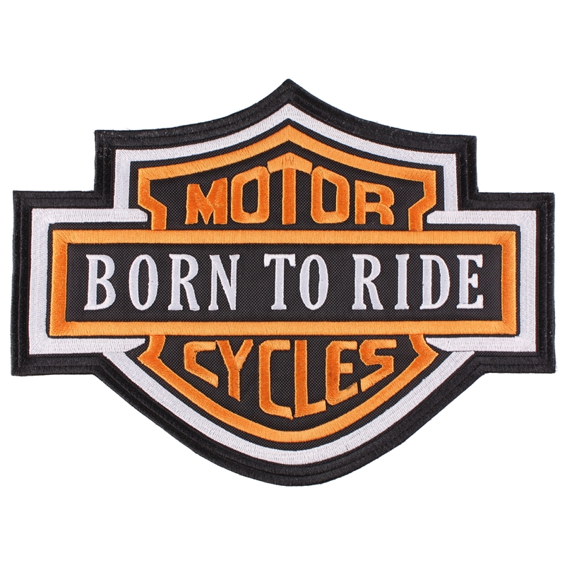 Patch Motor Cycles portocaliu - mare