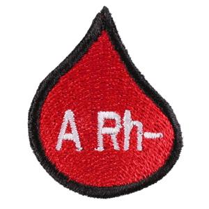 Plasture cu picătură de grupă sanguină A Rh-